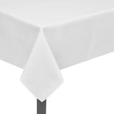 Tafelkleden wit 5 stuks 250 x 130 cm