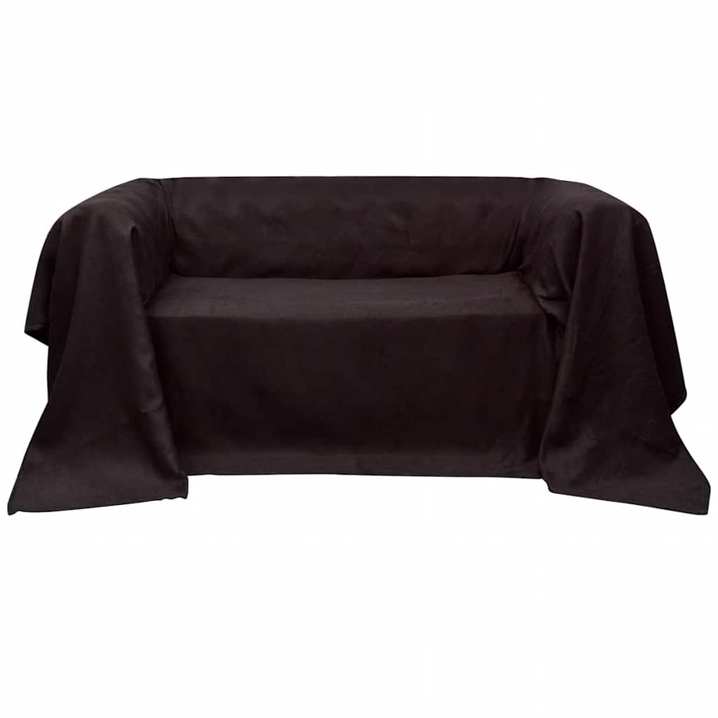 vidaXL Bankhoes 270x350 cm microsuède crème