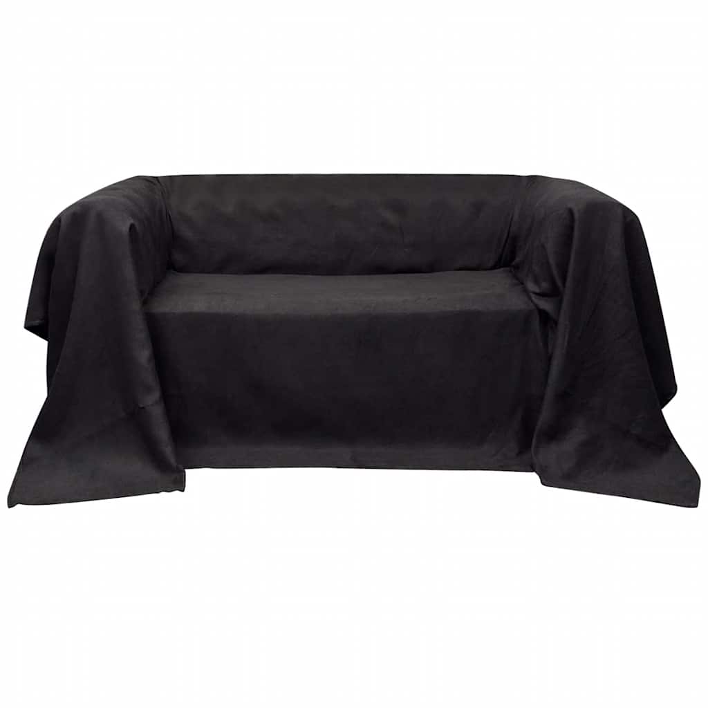 vidaXL Bankhoes 270x350 cm microsuède crème