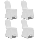 vidaXL Stretch Chair Covers 4 pcs white