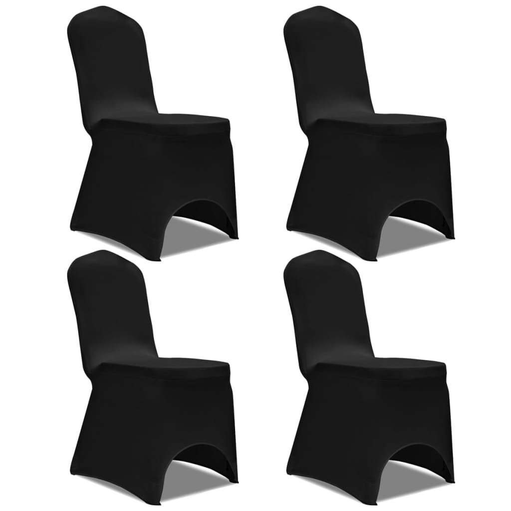 vidaXL Stretch Chair Covers 4 pcs white