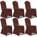 vidaXL Stoelhoes stretch 4 stuks wit