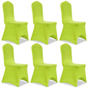 vidaXL Stoelhoes stretch 4 stuks wit