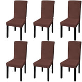 vidaXL Stoelhoezen 4 st stretch recht bordeaux