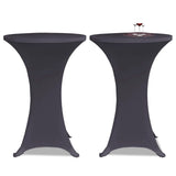 vidaXL Stretch Chair Cover 2 pcs 60 cm Anthracite