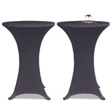 vidaXL Stretch Chair Cover 2 pcs 60 cm Anthracite