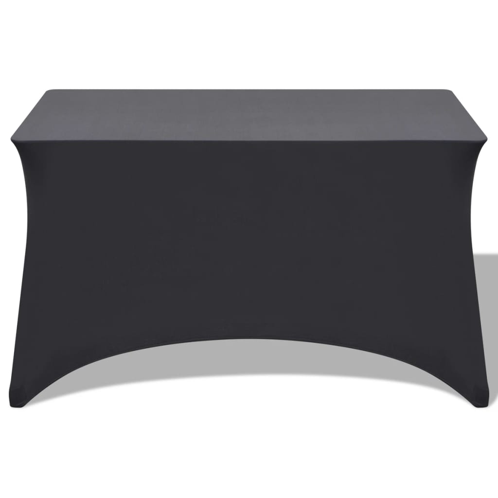 vidaXL Tafelhoes stretch zwart 183x76x74 cm 2 st