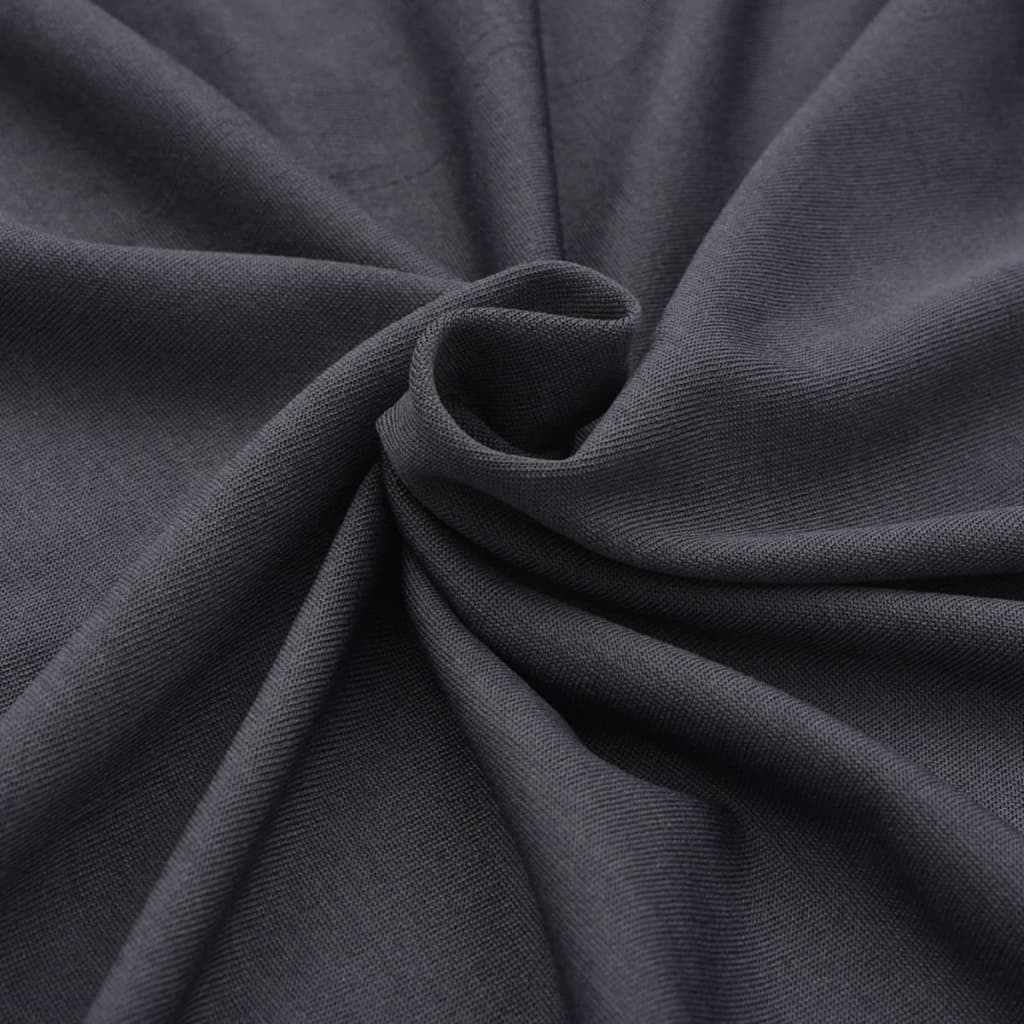 vidaXL Tafelhoes stretch zwart 183x76x74 cm 2 st