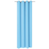 vidaXL Gordijnen met metalen ringen verduisterend 135x175 crème 2 st