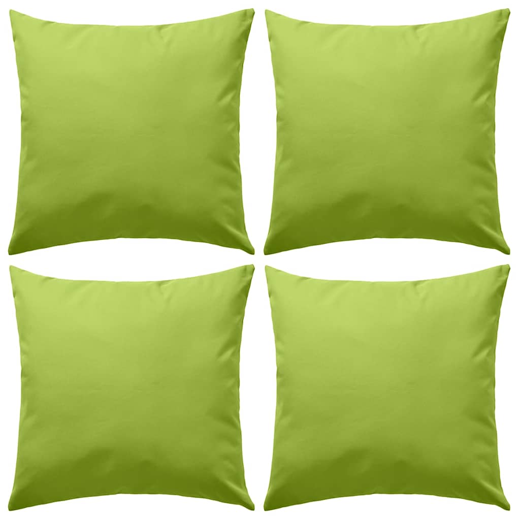 vidaXL Outdoor cushions 60x40 cm apple green 4 pcs