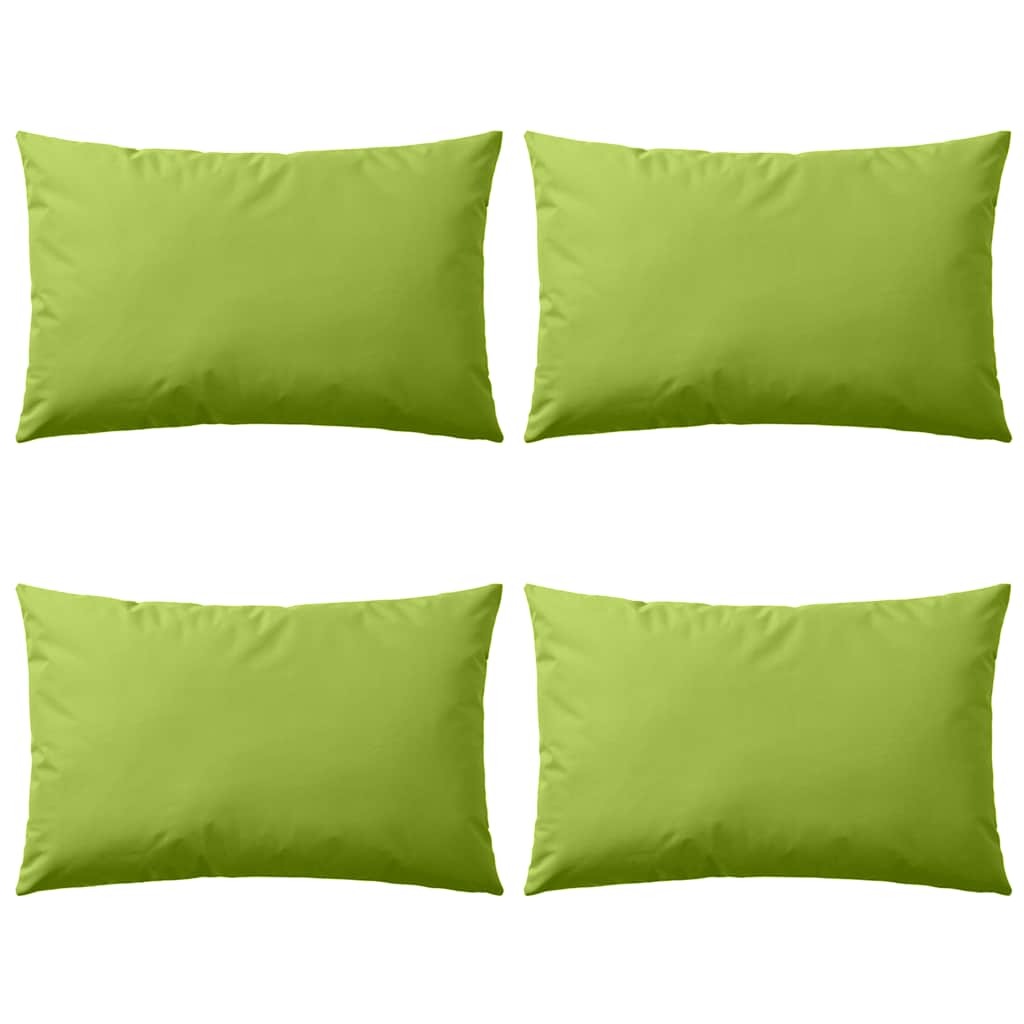 vidaXL Outdoor cushions 60x40 cm apple green 4 pcs