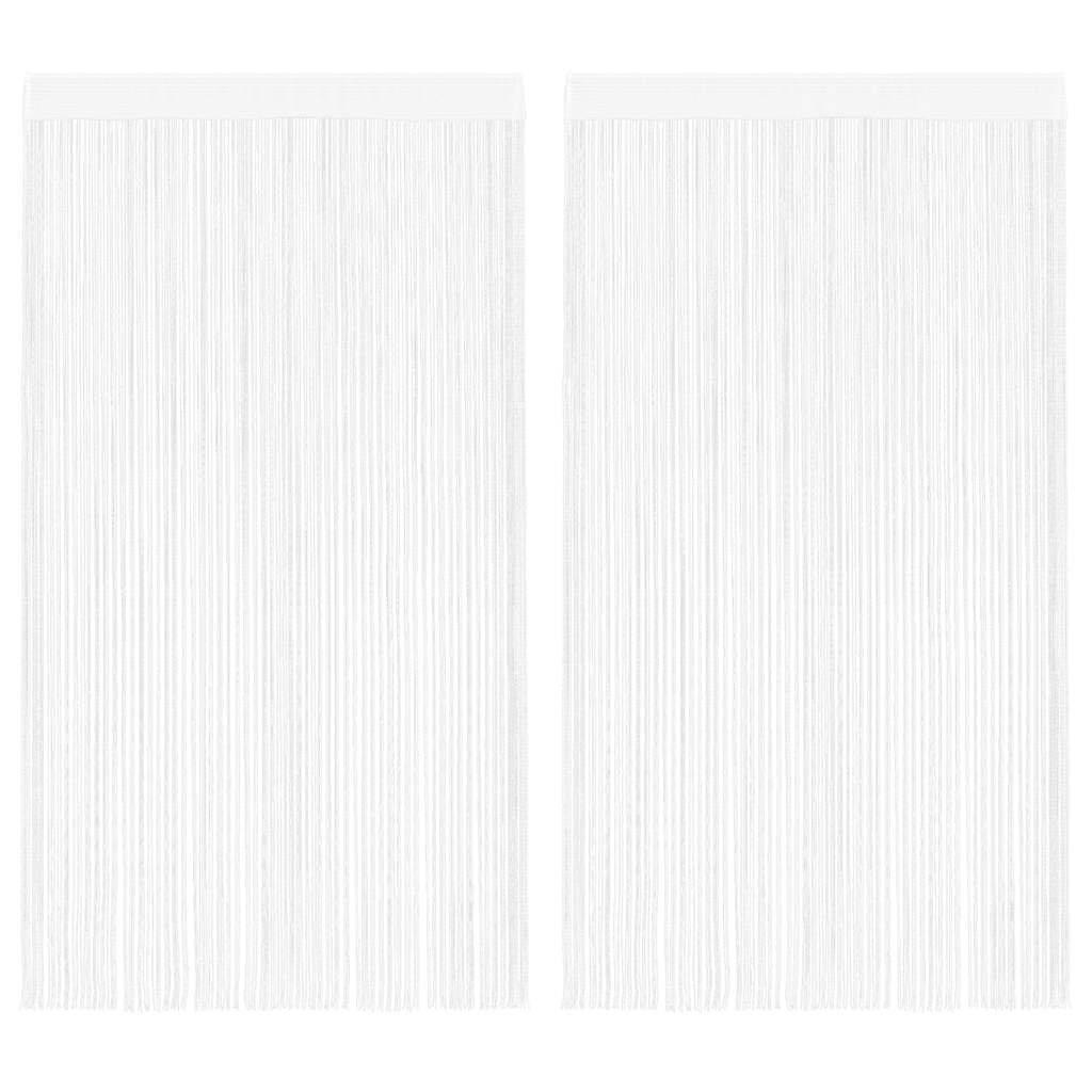 vidaXL Draadgordijnen 2 st 140x250 cm wit