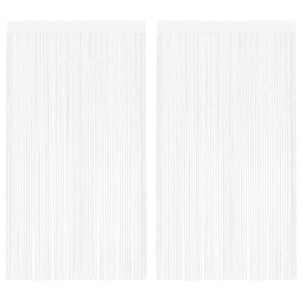 vidaXL Draadgordijnen 2 st 140x250 cm wit