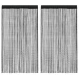 vidaXL Draadgordijnen 2 st 140x250 cm wit