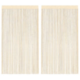 vidaXL Draadgordijnen 2 st 140x250 cm wit