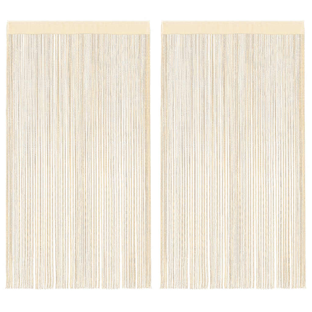 vidaXL Draadgordijnen 2 st 140x250 cm wit