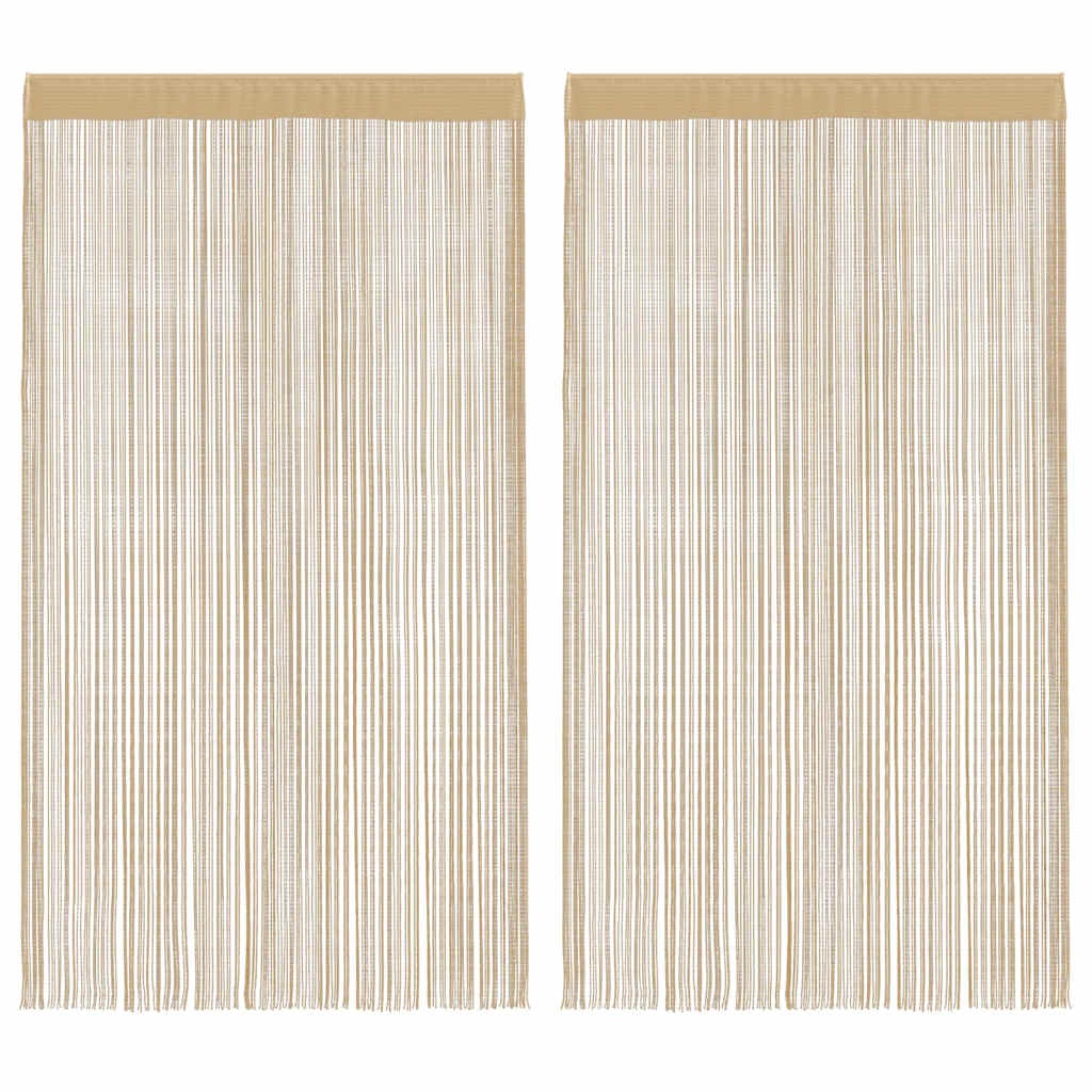 vidaXL Draadgordijnen 2 st 140x250 cm wit