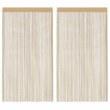 vidaXL Draadgordijnen 2 st 140x250 cm wit