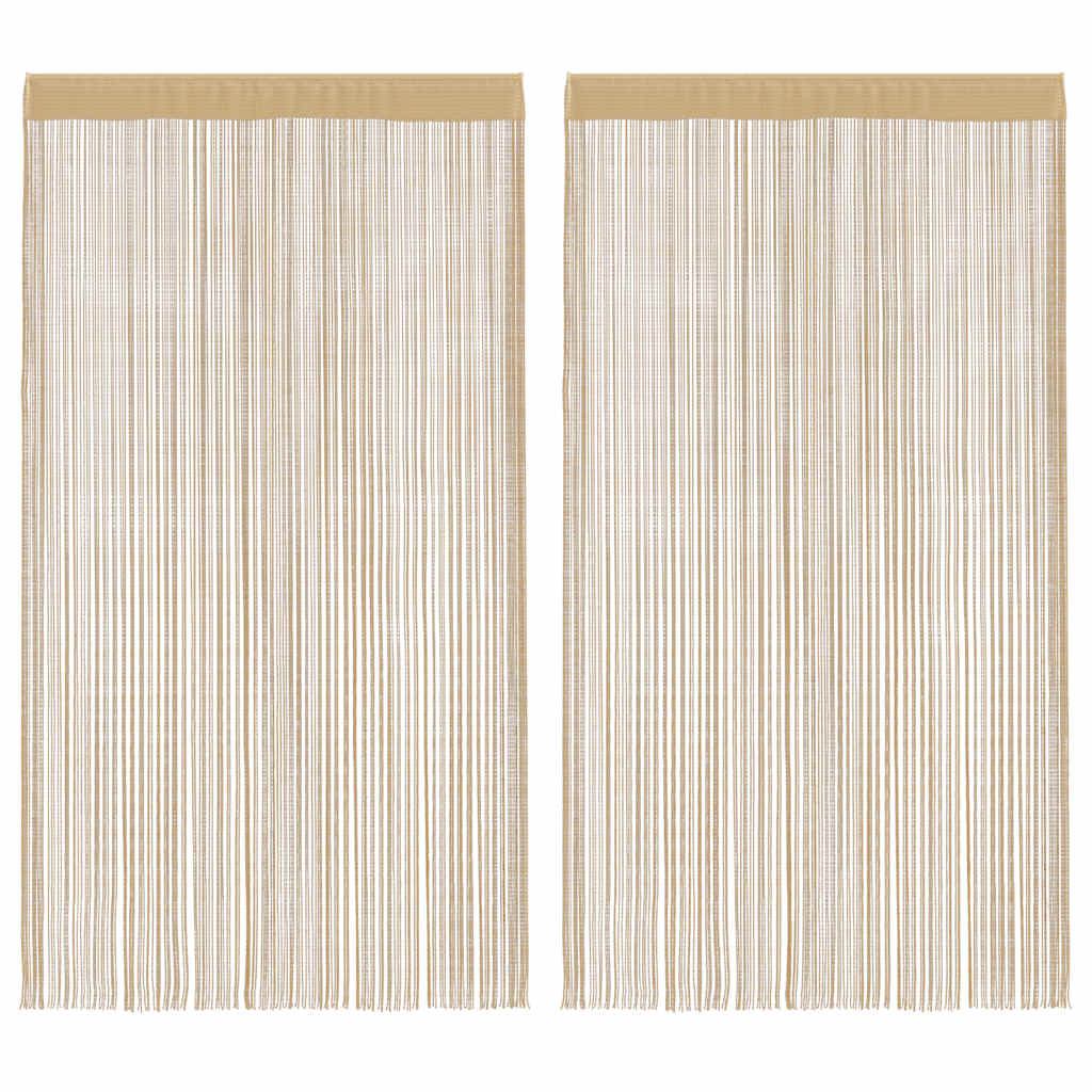 vidaXL Draadgordijnen 2 st 140x250 cm wit