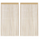 vidaXL Draadgordijnen 2 st 140x250 cm wit