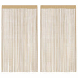 vidaXL Draadgordijnen 2 st 140x250 cm wit