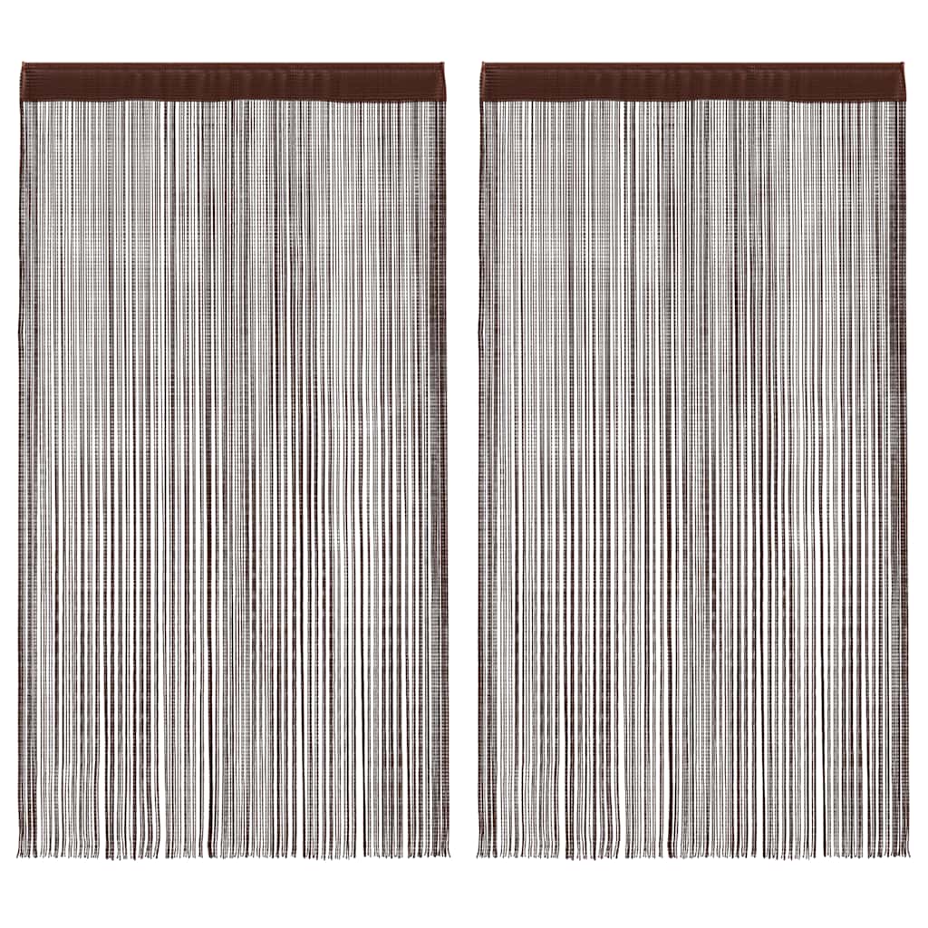 vidaXL Draadgordijnen 2 st 140x250 cm wit