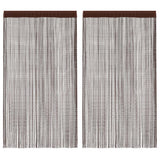 vidaXL Draadgordijnen 2 st 140x250 cm wit