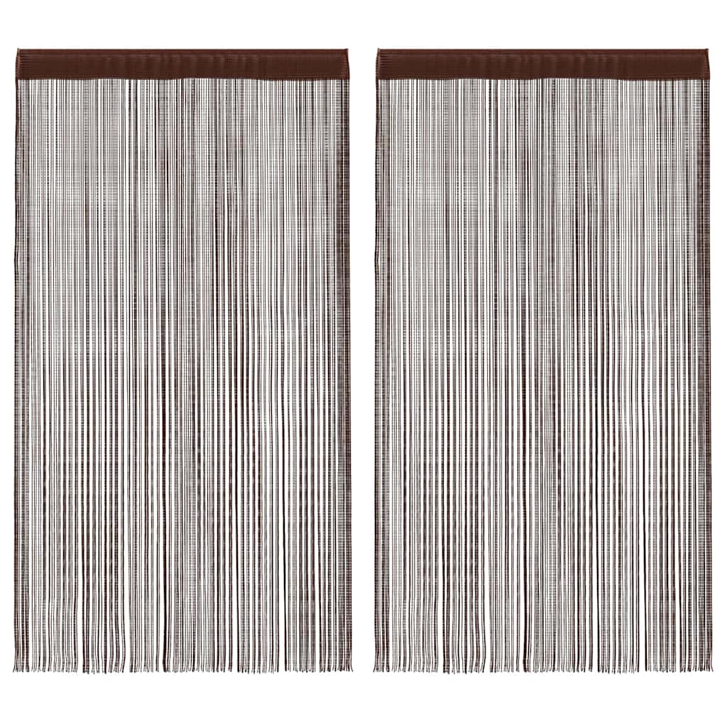 vidaXL Draadgordijnen 2 st 140x250 cm wit