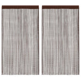 vidaXL Draadgordijnen 2 st 140x250 cm wit