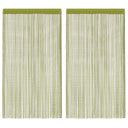 vidaXL Draadgordijnen 2 st 140x250 cm wit