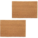 vidaXL Deurmatten 24 mm 40x60 cm kokosvezel natuurlijk 2 st