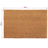 vidaXL Deurmatten 24 mm 40x60 cm kokosvezel natuurlijk 2 st