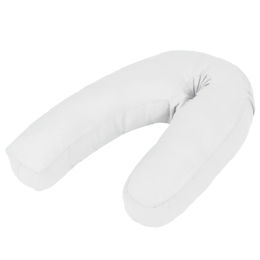 vidaXL J-shaped Pregnancy Pillow 54x(36-43) cm White