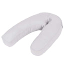 vidaXL Zwangerschapskussen J-vormig 54x(36-43) cm wit