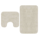 vidaXL Ensemble de tapis de bain en tissu antraciet 2 pièces