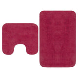 vidaXL Bath Mat Set Fabric Anthracite 2-piece