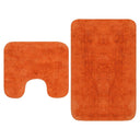 vidaXL Ensemble de tapis de bain en tissu antraciet 2 pièces