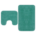 vidaXL Ensemble de tapis de bain en tissu antraciet 2 pièces