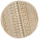 vidaXL Hand-Braided Polka Dot Jute Rug 90 cm