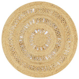 vidaXL Handmade Braided Jute Rug 90 cm
