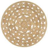vidaXL Rug handmade 90 cm braided jute