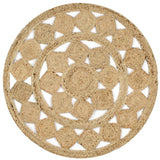 vidaXL Rug handmade 90 cm braided jute