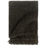 vidaXL Plaid 125x150 cm cotton anthracite and brown