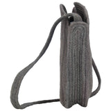 vidaXL Round Handmade Jute Shoulder Bag Dark Grey