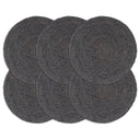 vidaXL Placemats 4 st rond 38 cm jute natuurlijk