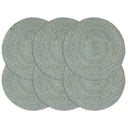 vidaXL Placemats 4 st rond 38 cm jute natuurlijk