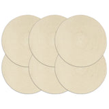 vidaXL Placemats 4 pcs round 38 cm jute natural