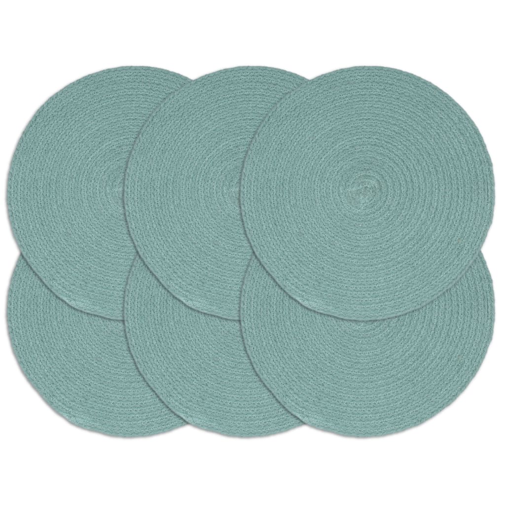 vidaXL Placemats 4 pcs round 38 cm jute natural