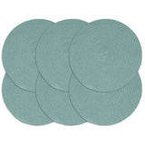vidaXL Placemats 4 pcs round 38 cm jute natural