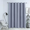vidaXL Gordijn verduisterend avec anneaux métalliques 290x245 cm noir